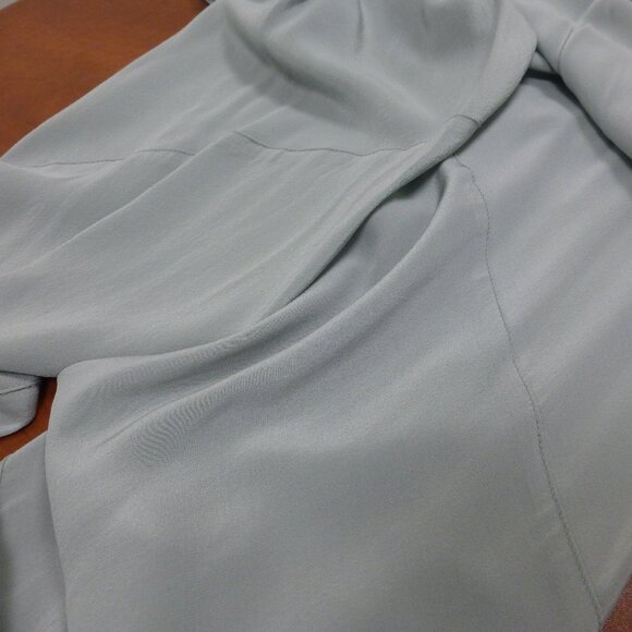 LIGHT WEIGHT 100% SILK PANTS IN SEA FOAM SZ 2 NWT - Picture 6 of 6